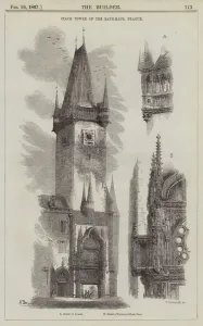 Clock Tower of the Rath-haus, Prague (engraving) Clock Tower of the Rath-haus, Prague (engraving)