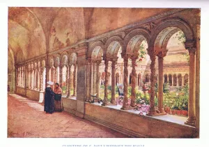 Cloisters of S. Pauls-Without-the -Walls, from Rome published by A & C Black Ltd Cloisters of S. Pauls-Without-the -Walls, from Rome published by A & C Black Ltd