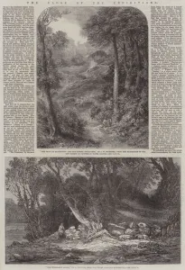 Blackdown Gallery: The Close of the Exhibitions (engraving)