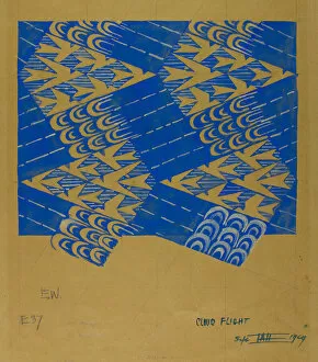 Flowers Of Earth Gallery: Cloud Flight, September 1929 (gouache on paper)