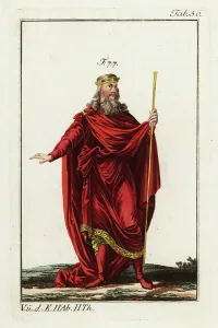 6th Century Gallery: Clovis, first King of the Franks, c. 466~511., 1796 (engraving)