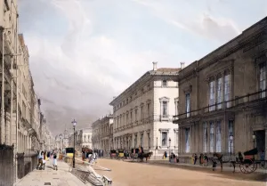 The Club Houses, Pall Mall, 1842 (colour litho) The Club Houses, Pall Mall, 1842 (colour litho)