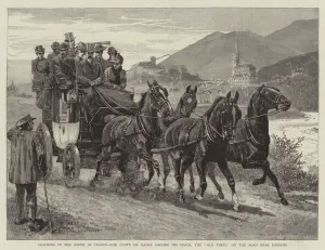 Coaching in the South of France, the Comte de Madre driving his Coach Coaching in the South of France, the Comte de Madre driving his Coach