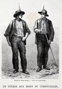 Coal mines in England: 2 miners from Wheal Margery, 'Tour du Monde' Coal mines in England: 2 miners from Wheal Margery, 'Tour du Monde'