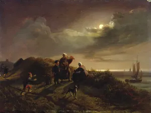 On the Coast near Scheveningen, 1842 (oil on panel) On the Coast near Scheveningen, 1842 (oil on panel)