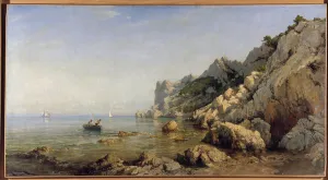 The coast of Sormiou Calanques near Marseille (oil on canvas) The coast of Sormiou Calanques near Marseille (oil on canvas)