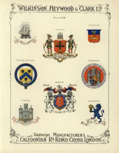 Coats of arms of British towns and cities (chromolitho) Coats of arms of British towns and cities (chromolitho)