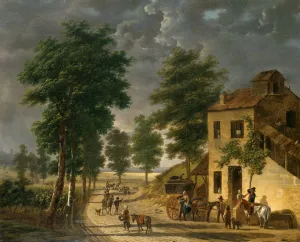 The Coeur Volant Coaching Inn at Louveciennes, 1867 (oil on canvas) The Coeur Volant Coaching Inn at Louveciennes, 1867 (oil on canvas)