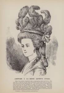 Coiffure a la Reine, Queen's Style (engraving) Coiffure a la Reine, Queen's Style (engraving)