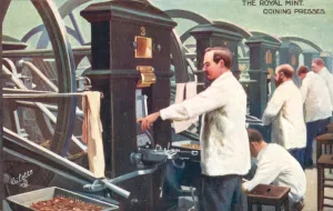 Coining presses, the Royal Mint, Tower Hill, London (photo) Coining presses, the Royal Mint, Tower Hill, London (photo)