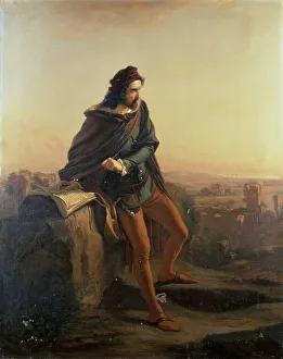 Cola di Rienzo by Federico Faruffini, 1855 Oil Print. Art Prints