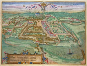 Colding, from Civitates Orbis Terrarum by Georg Braun (1541-1622 Colding, from Civitates Orbis Terrarum by Georg Braun (1541-1622