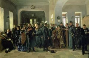 The Collapse of a Bank, 1881 (oil on canvas) (see also 40930) The Collapse of a Bank, 1881 (oil on canvas) (see also 40930)