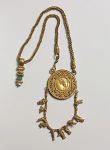 Collar with Medallion and Pendant, 200-300 (gold) Collar with Medallion and Pendant, 200-300 (gold)