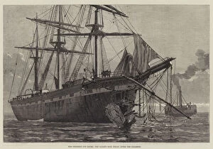 The Collision off Dover, the Barque Moel Eilian after the Collision (engraving)