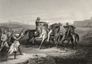 Colonel John Platt killed by the mutineers at Mhow, 1st July 1857, from The Colonel John Platt killed by the mutineers at Mhow, 1st July 1857, from The