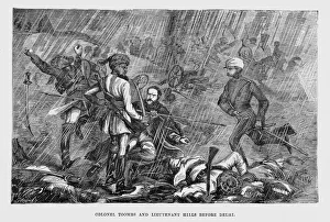Colonel Tombs and Lieutenant Hills before Delhi, 1857 (engraving) Colonel Tombs and Lieutenant Hills before Delhi, 1857 (engraving)