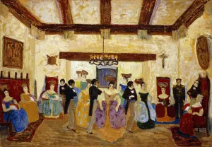 Colonial Meeting; Reunion Colonial, (oil on board) Colonial Meeting; Reunion Colonial, (oil on board)