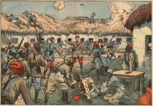 Colonial troops unlocked the Aoulay (Aoulai) post in Morocco under Captain Duboin Colonial troops unlocked the Aoulay (Aoulai) post in Morocco under Captain Duboin