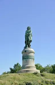 Colossal statue of Vercingetorix (72-46 BC), Gallic leader - Sculpture of Millet Aime Colossal statue of Vercingetorix (72-46 BC), Gallic leader - Sculpture of Millet Aime