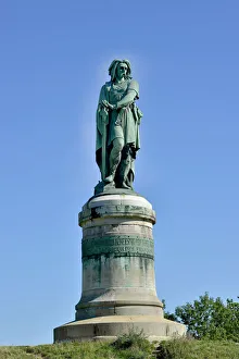 Colossal statue of Vercingetorix (72-46 BC), Gallic leader - Sculpture of Millet Aime Colossal statue of Vercingetorix (72-46 BC), Gallic leader - Sculpture of Millet Aime