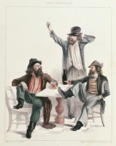 Comfort, from the Tipos Californianos series, 1850 (colour litho) Comfort, from the Tipos Californianos series, 1850 (colour litho)