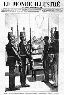 Orthodox Jews Gallery: The commander read, to Captain Alfred Dreyfus, the Arrest of the War Council, Paris. Sketch of Mr