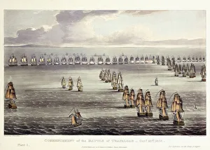 The Commencement of the Battle of Trafalgar, October 21st 1805 The Commencement of the Battle of Trafalgar, October 21st 1805