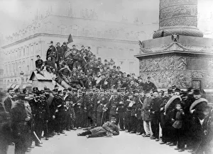 Communards in the Place Vendome during the Paris Commune, 1871 (b/w photo) Communards in the Place Vendome during the Paris Commune, 1871 (b/w photo)