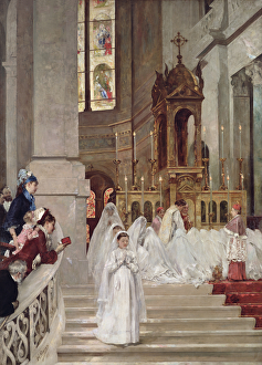Communion at the Church of the Trinity, 1877 (oil on canvas) Communion at the Church of the Trinity, 1877 (oil on canvas)