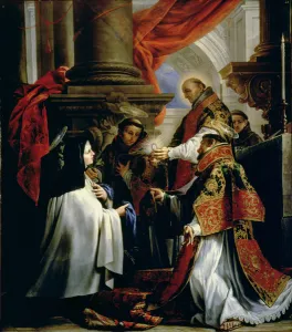 Communion of St. Teresa of Avila (1515-82) c.1670 (oil on canvas) Communion of St. Teresa of Avila (1515-82) c.1670 (oil on canvas)