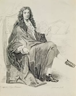 Female Musician Gallery: The composer Jean-Baptiste Lully (Engraving)