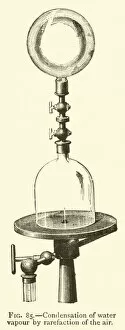 Condensation of water vapour by rarefaction of the air (engraving)