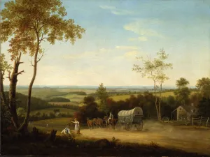 Conestoga Wagon on the Pennsylvania Turnpike, 1816 (oil on canvas) Conestoga Wagon on the Pennsylvania Turnpike, 1816 (oil on canvas)