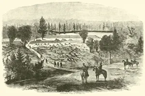Confederate works at Hatcher's Run, August 1864 (engraving) Confederate works at Hatcher's Run, August 1864 (engraving)