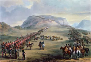 The Conference at Block Drift, Kaffirland, on 30th June 1846 (colour aquatint) The Conference at Block Drift, Kaffirland, on 30th June 1846 (colour aquatint)