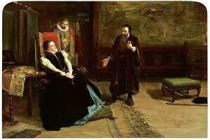 Religious Personality Gallery: The conference between Mary, Queen of Scots and John Knox at Holyrood Palace, 1561