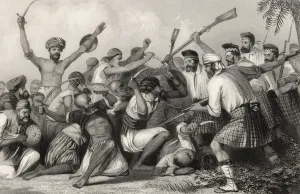 Conflict with the Ghazees before Bareilly on 6th May 1858, from The History Conflict with the Ghazees before Bareilly on 6th May 1858, from The History
