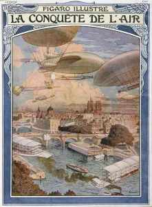 The Conquest of Air, cover illustration for Figaro Illustre The Conquest of Air, cover illustration for Figaro Illustre