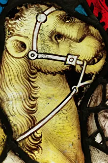 Conserved section from the Great East Window at York Minster Conserved section from the Great East Window at York Minster