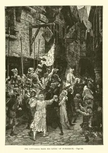 The Constable made his entry on Horseback (engraving) The Constable made his entry on Horseback (engraving)