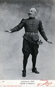 Constant Coquelin aka as Coquelin aine (1841 - 1909) in the costume of Cyrano de Bergerac Constant Coquelin aka as Coquelin aine (1841 - 1909) in the costume of Cyrano de Bergerac