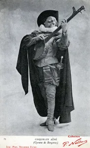 Constant Poppy aka Coquelin aine (1841 - 1909) photographed in the costume of Cyrano de Constant Poppy aka Coquelin aine (1841 - 1909) photographed in the costume of Cyrano de
