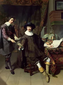 Constantijn Huygens (1596-1687) and his clerk, 1627 (oil on panel) Constantijn Huygens (1596-1687) and his clerk, 1627 (oil on panel)