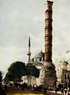 Constantinople, the Burnt Column (photo)