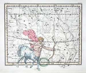 The Constellations (Plate XX) Sagittarius, from A Celestial Atlas' The Constellations (Plate XX) Sagittarius, from A Celestial Atlas'