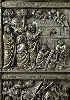 Means Of Conveyance Gallery: Construction of the arch, detail of the lateral antependium, Altar of Saint James the Major