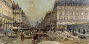 The Construction of the Metro, 1900 (oil on canvas) The Construction of the Metro, 1900 (oil on canvas)