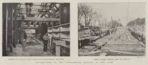 Construction of the Underground Railway in New York (b/w photo) Construction of the Underground Railway in New York (b/w photo)