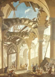 Construction of a Wheat Market, 1765 (oil on canvas) Construction of a Wheat Market, 1765 (oil on canvas)